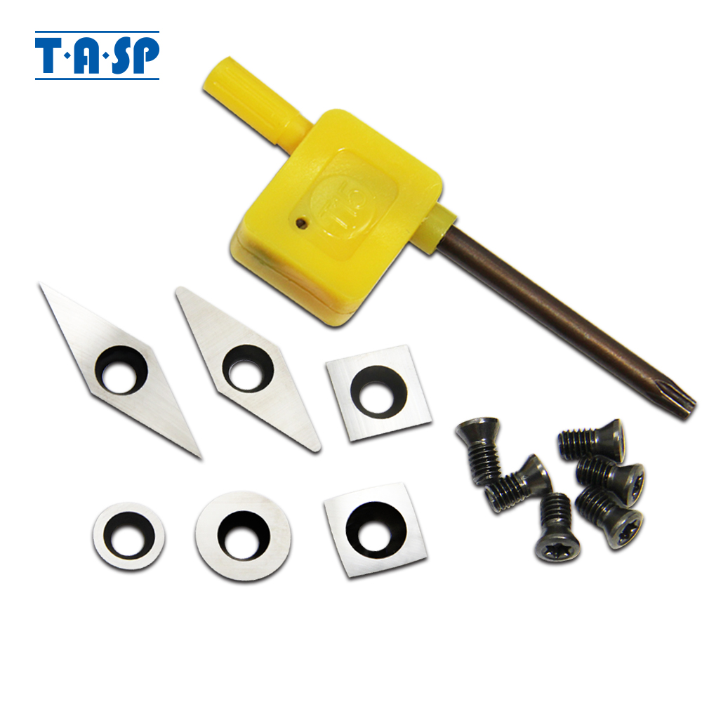 Parting Tool Lathe - TASP Carbide Cutter Inserts Set Woodturning