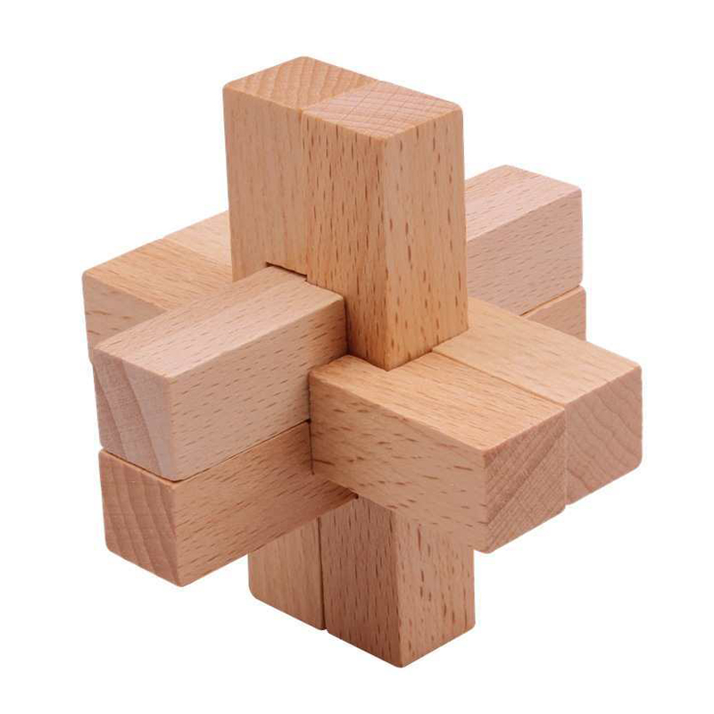 Woodworking Kids Toys - Wooden Luban Puzzle for Adults Kids