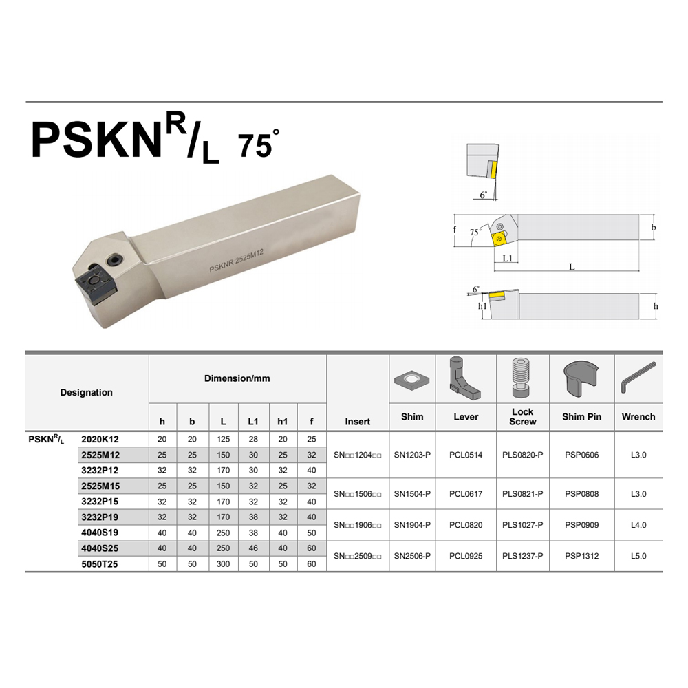 PSKNL PSKNR 2020 3232 Metal La - Parting Tool Lathe 评论和价格