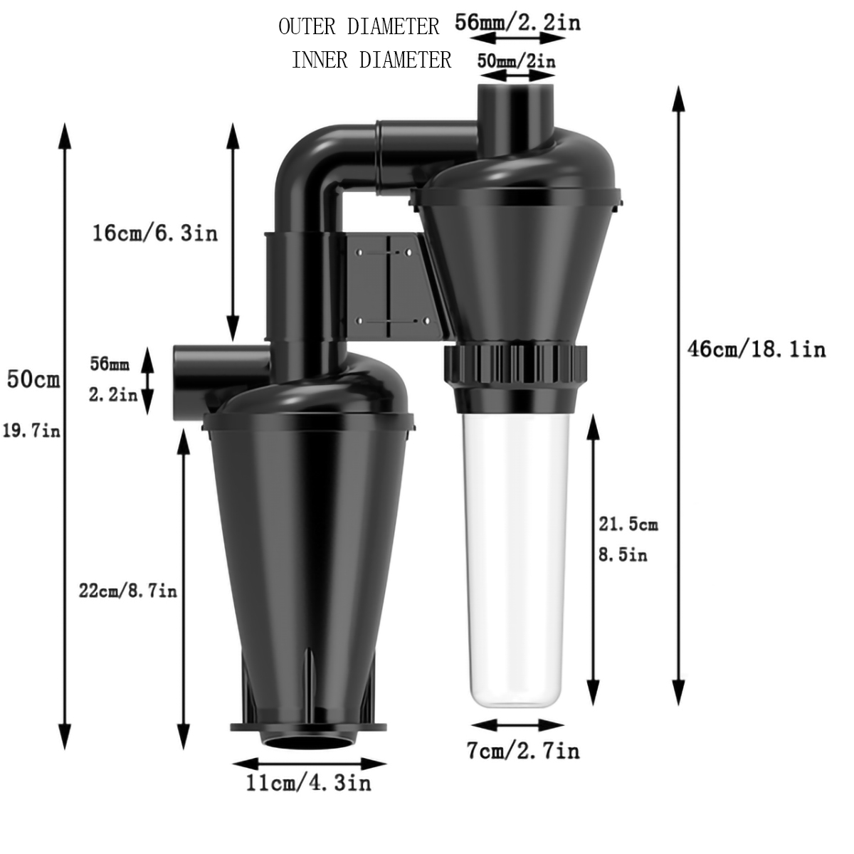 Double Filtration - Cyclone Du - Woodworking Dust Collection 评论和价格