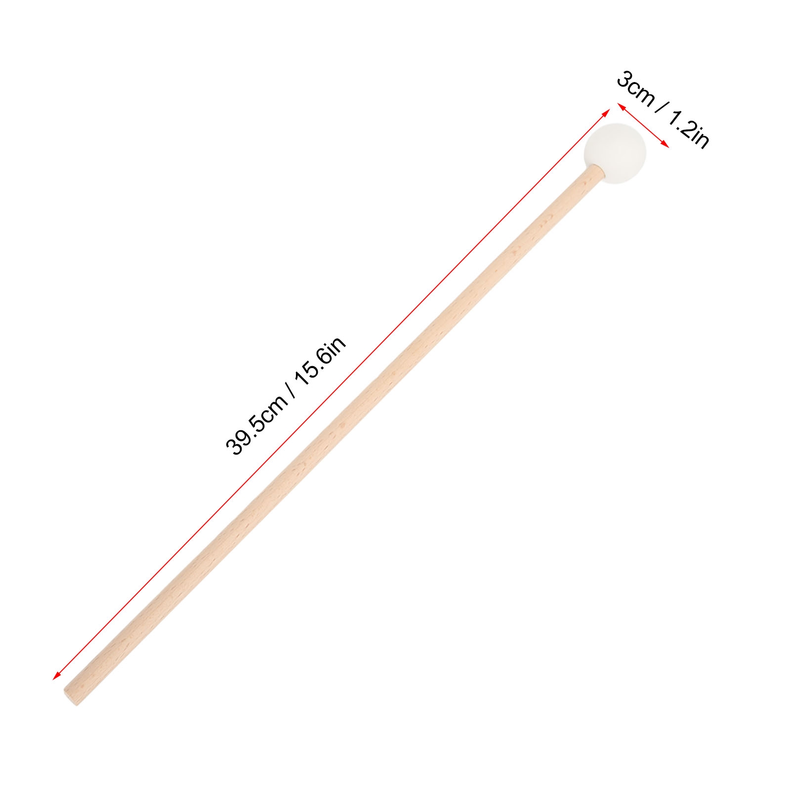 2PCS Bell Mallet Maple Handle  - Woodworking Xylophone 评论和价格