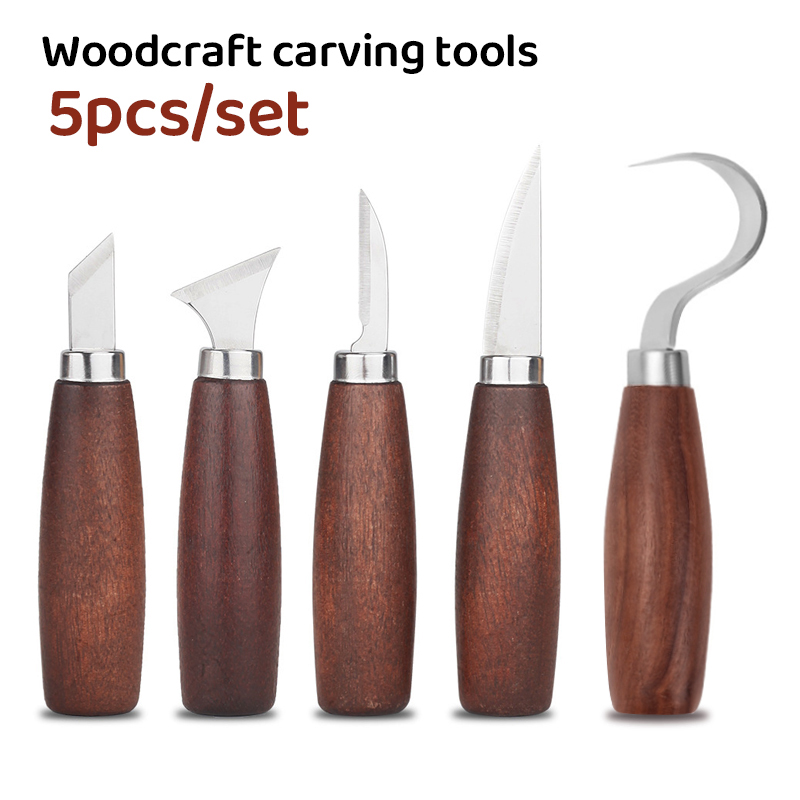 5pcs tools for wood carving Ch - Woodworking Knives 评论和价格