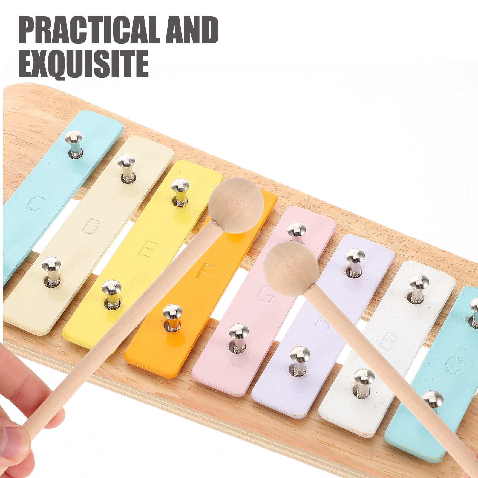 2Pcs Educational Wooden Xyloph - Woodworking Xylophone 评论和价格