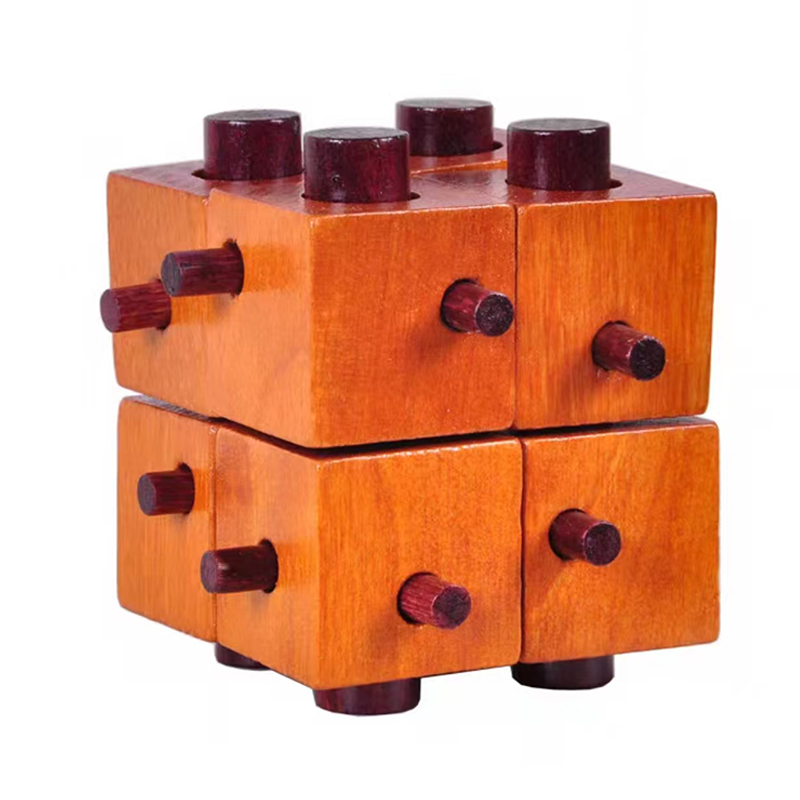 Wooden Brain Teaser Puzzles Un - Woodworking Kids Toys 评论和价格