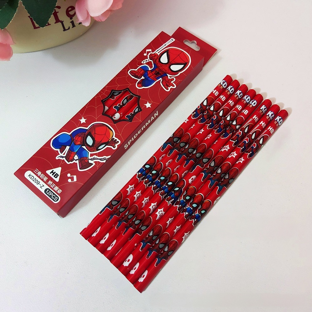 12Pcs Per Box Superhero Spider - Woodworking Kids Toys 评论和价格