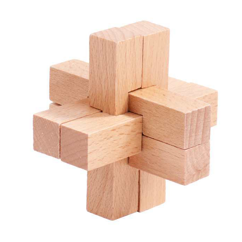 Wooden Luban Puzzle for Adults - Woodworking Kids Toys 评论和价格