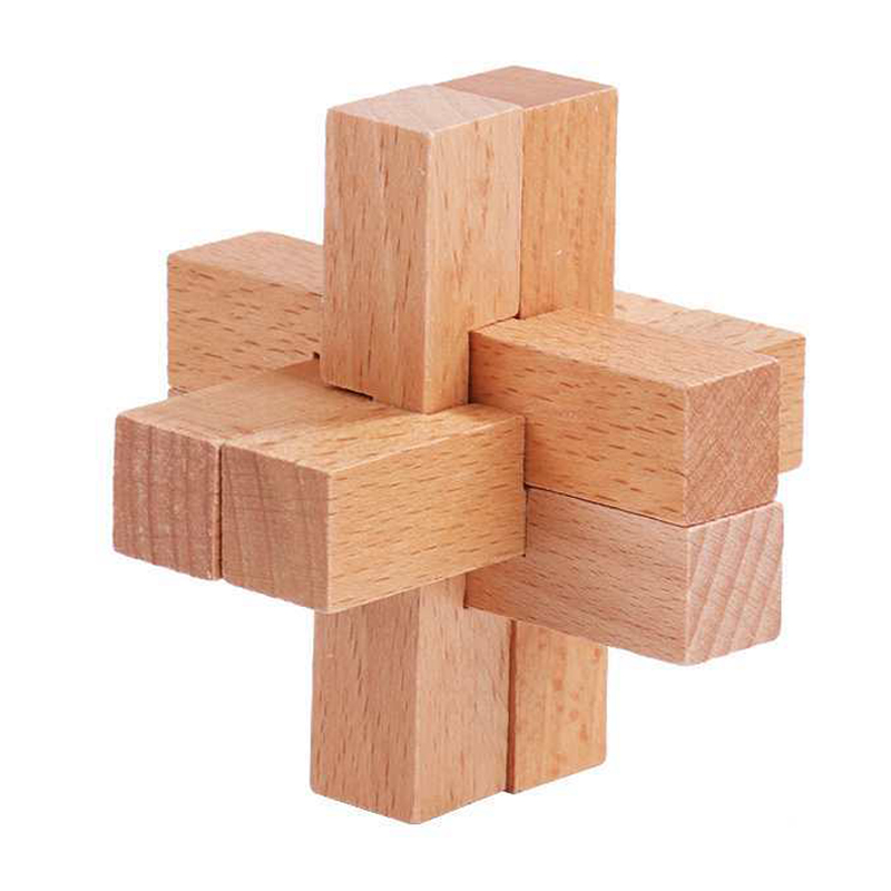Wooden Luban Puzzle for Adults - Woodworking Kids Toys 评论和价格