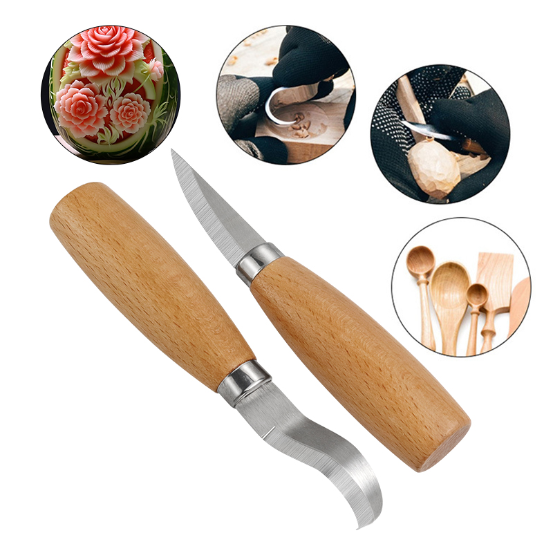 Stainless Iron Carving Knife B - Woodworking Knives 评论和价格
