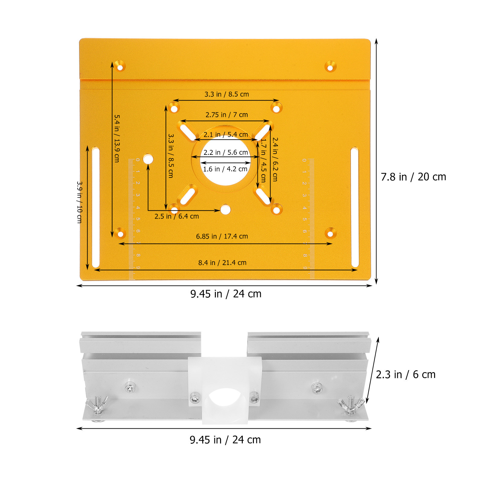 1Set Aluminum Alloy Router Tab - Woodworking Boards 评论和价格