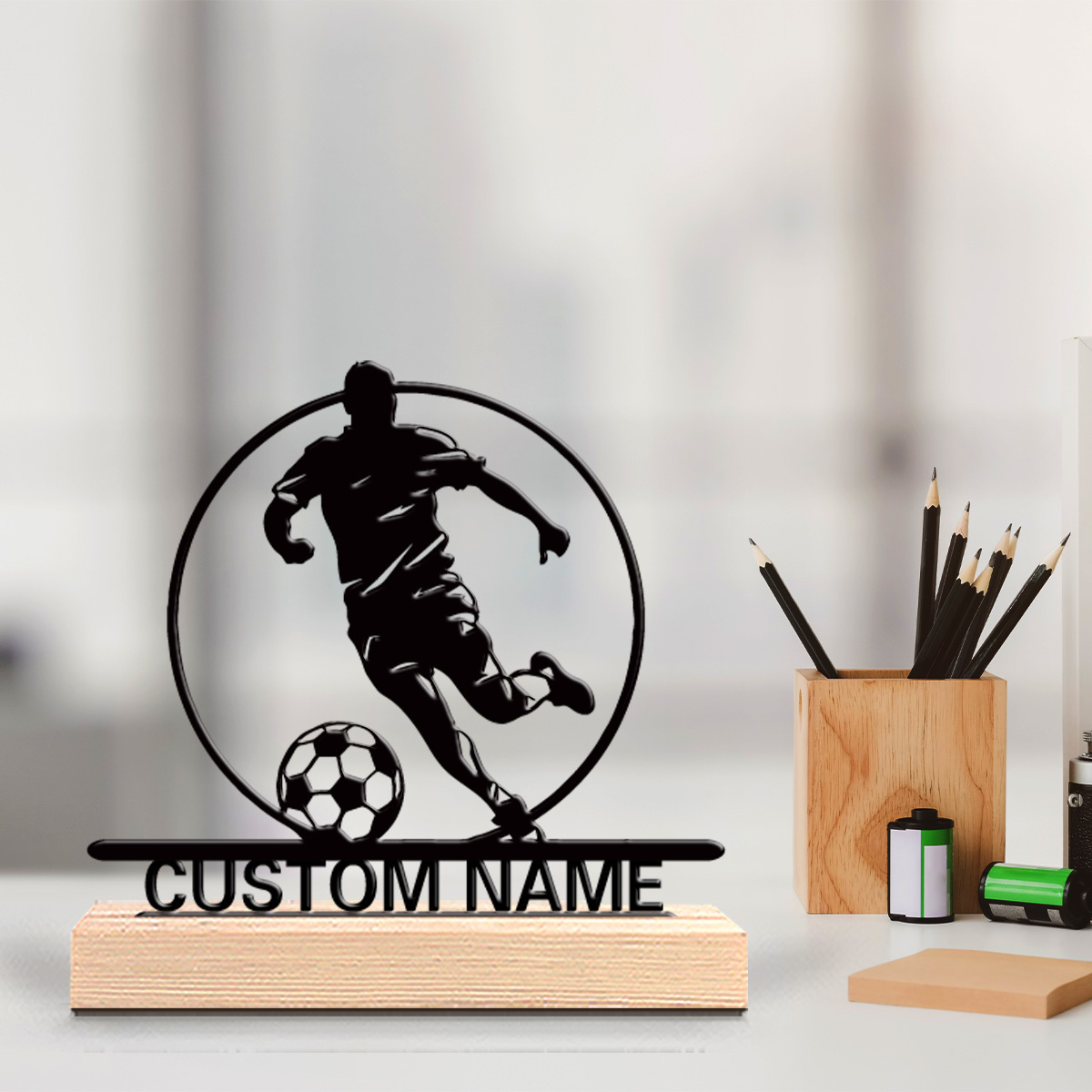Custom Soccer Player Metal Sta - Woodworking Laser 评论和价格