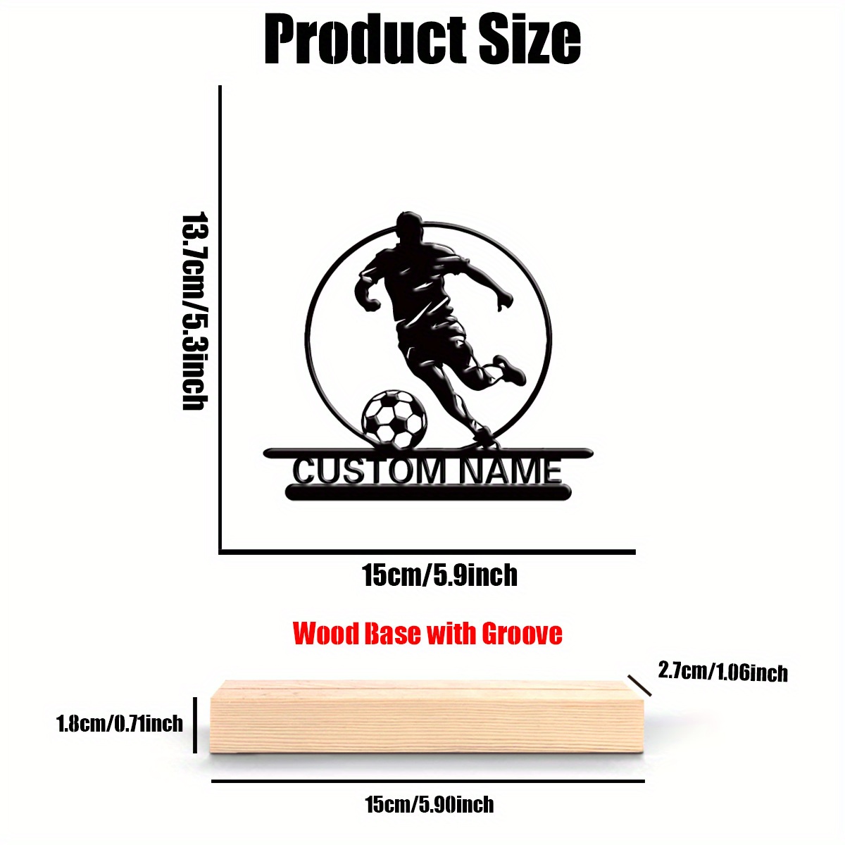 Custom Soccer Player Metal Sta - Woodworking Laser 评论和价格