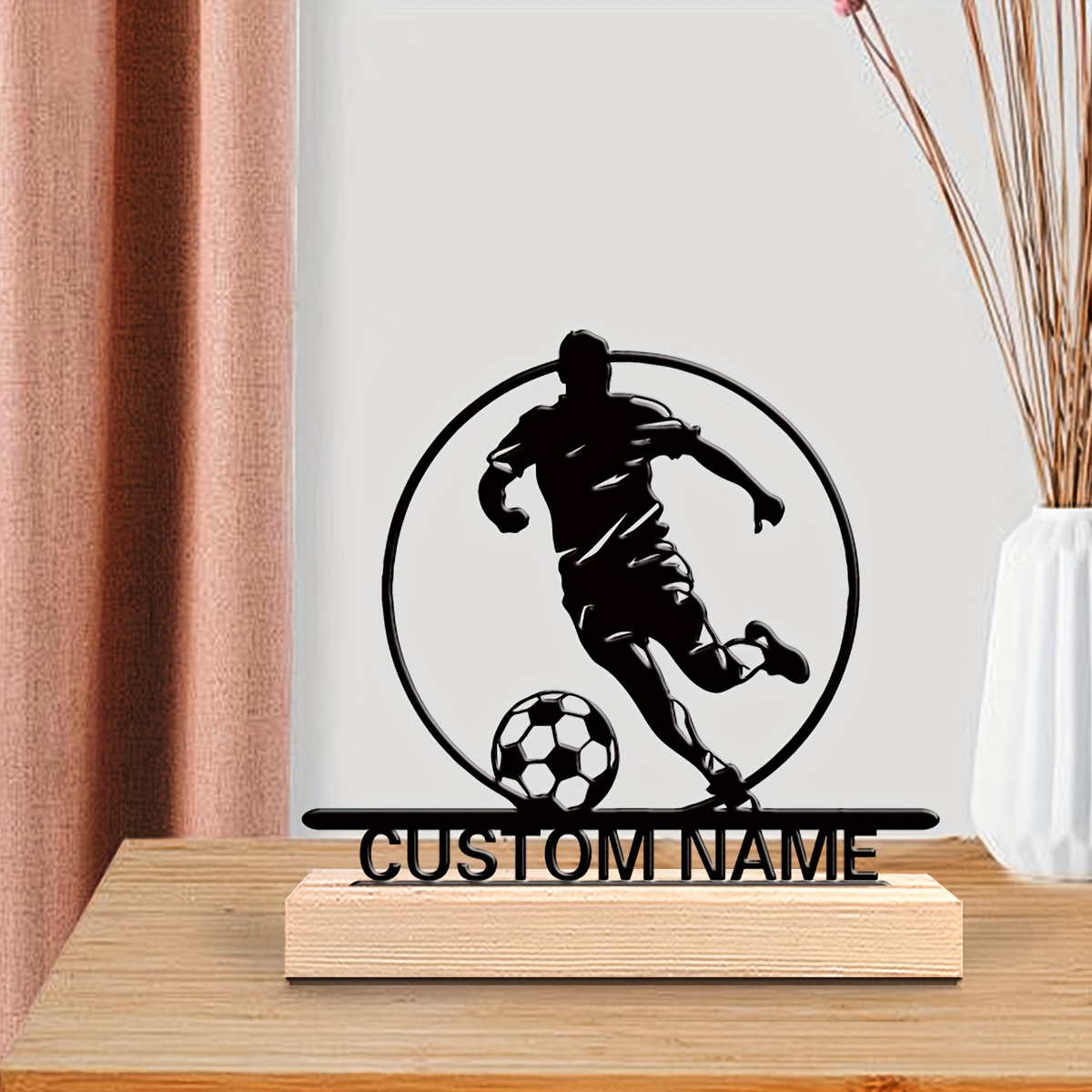 Custom Soccer Player Metal Sta - Woodworking Laser 评论和价格
