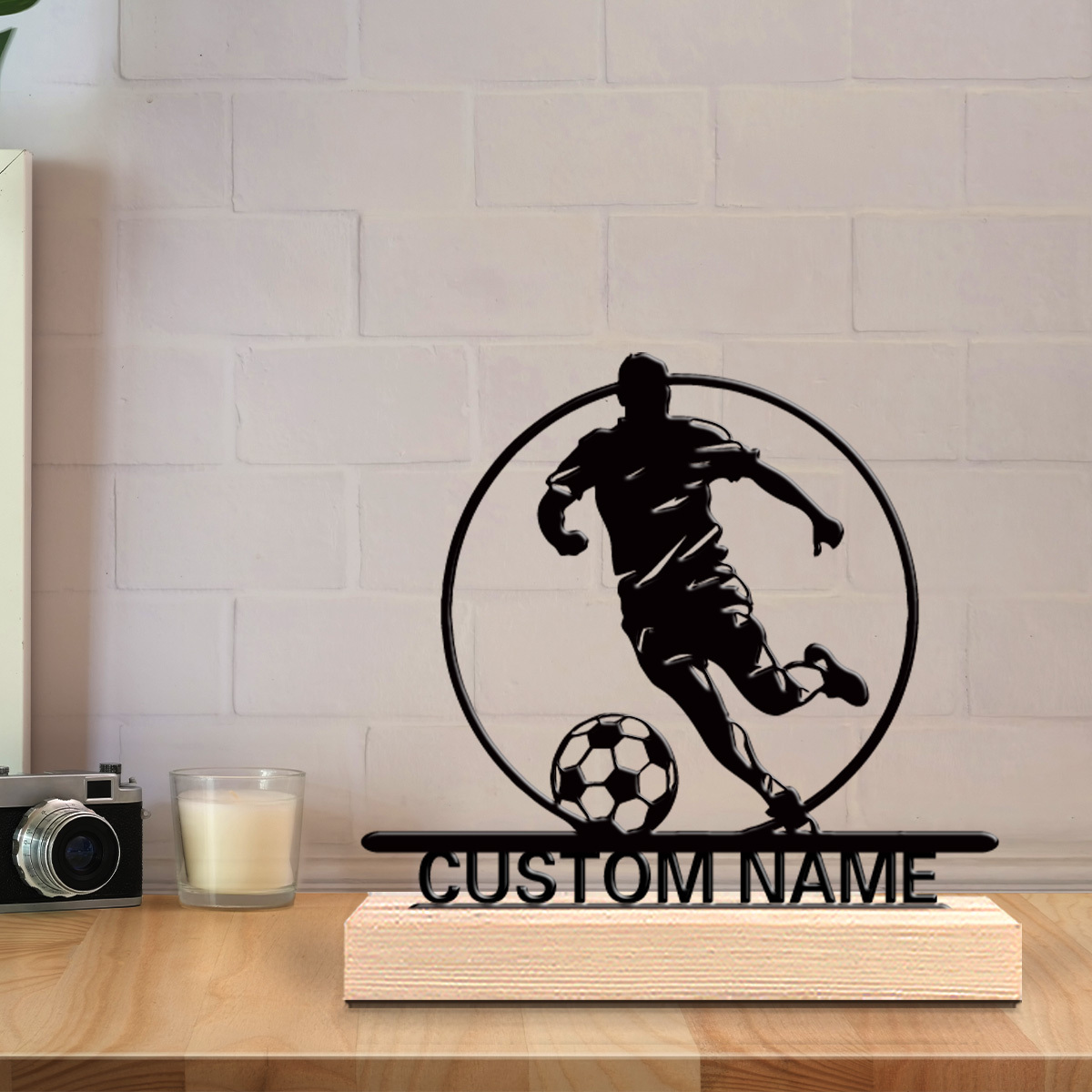 Custom Soccer Player Metal Sta - Woodworking Laser 评论和价格