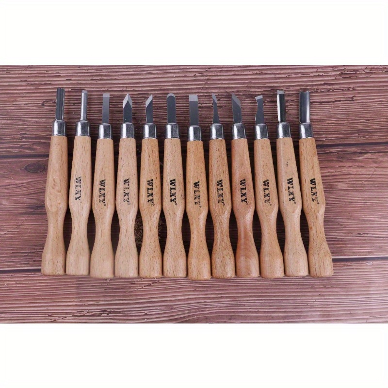 Set Of 12 Professional Wooden  - Woodworking Knives 评论和价格
