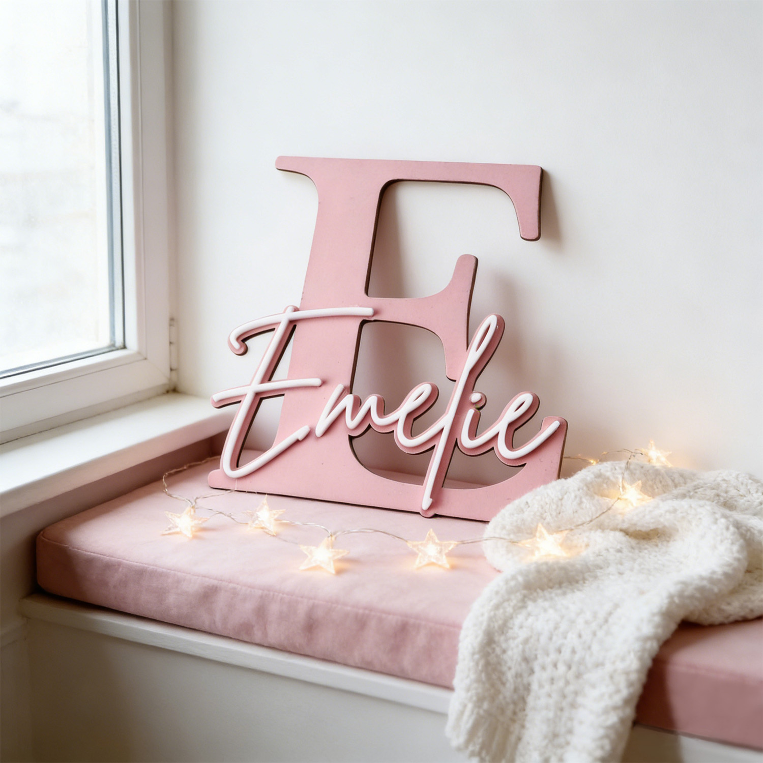 1pc Double-layer Wooden Name D - Woodworking Laser 评论和价格