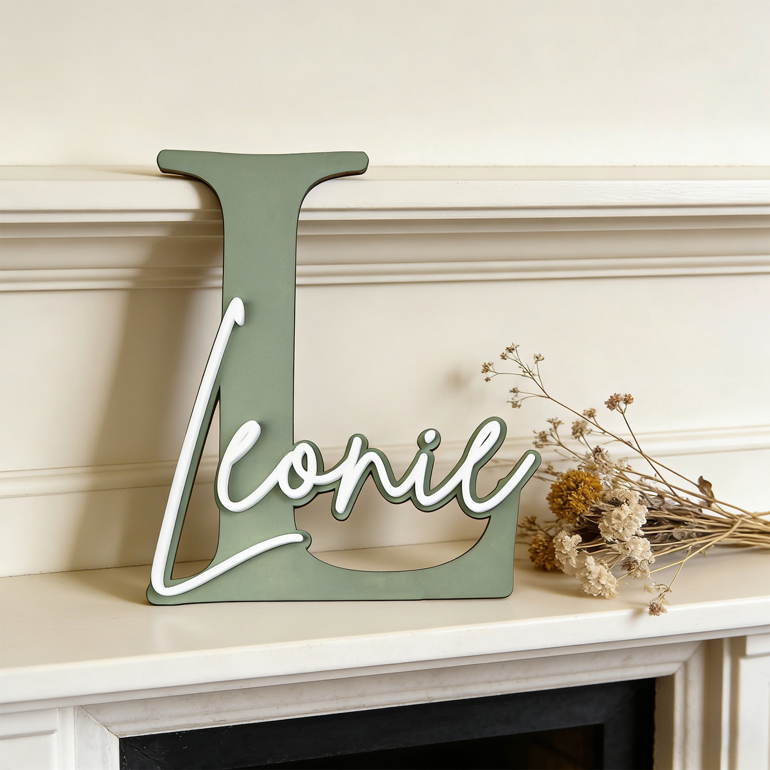 1pc Double-layer Wooden Name D - Woodworking Laser 评论和价格