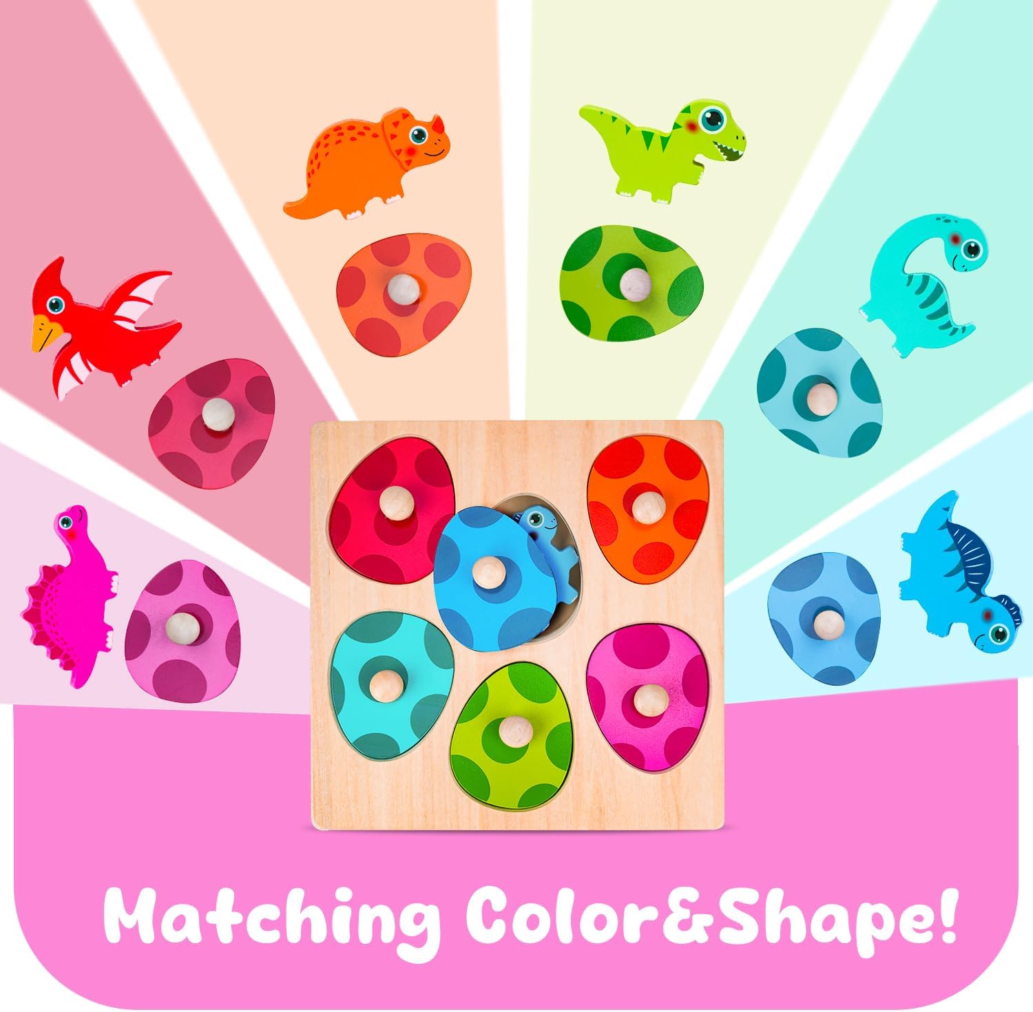 Wooden Dinosaur Jigsaw Puzzle  - Woodworking Kids Toys 评论和价格